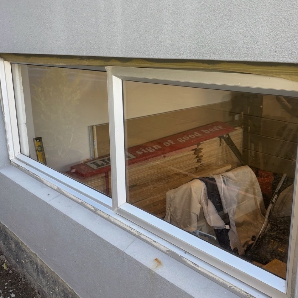 After: the exterior window, clean and clear